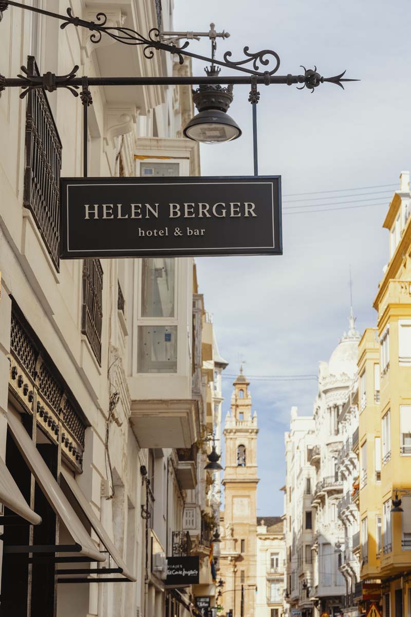Image of a street sign with the name Helen Berger